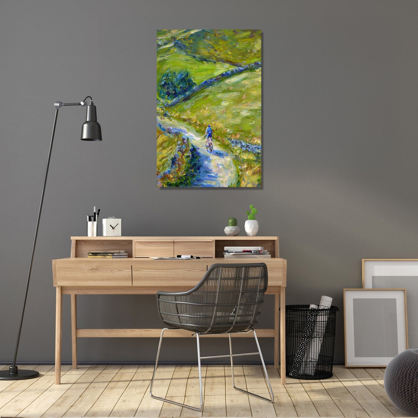 Cyclist's Journey Canvas