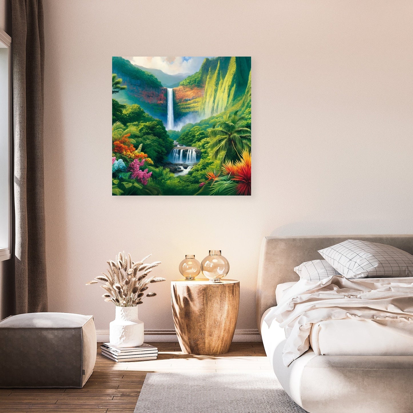 Tropical Waterfall Splendor Canvas