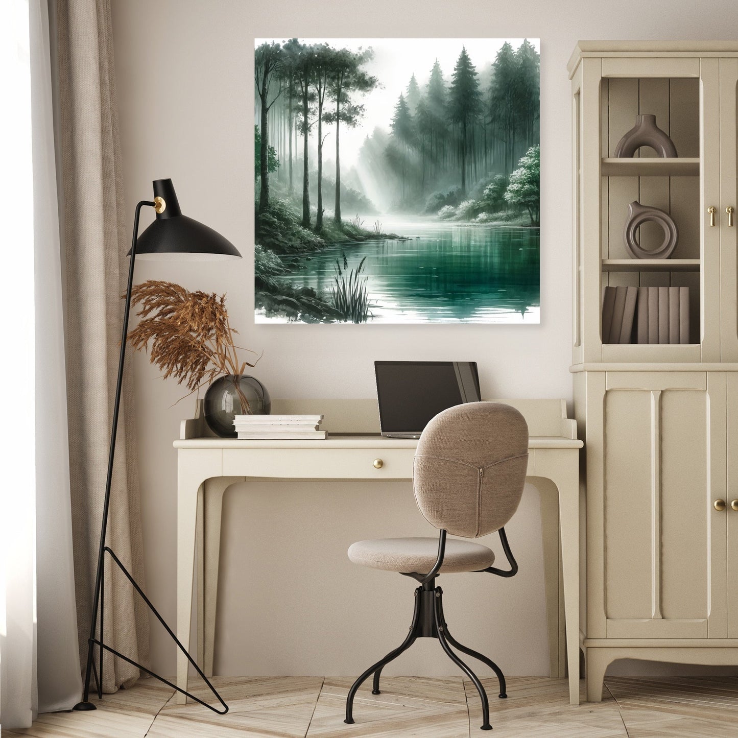 Forest Lake Tranquility Canvas