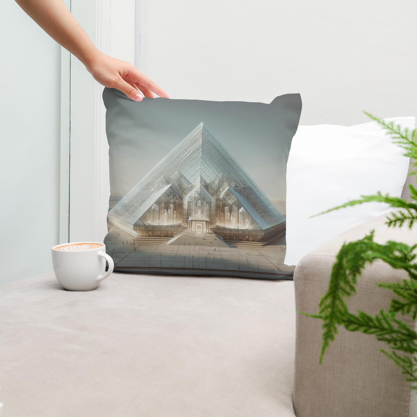 Future Pyramid Cotton Cushion