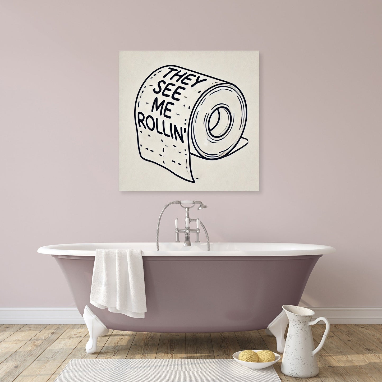 Rollin' with Humour Canvas