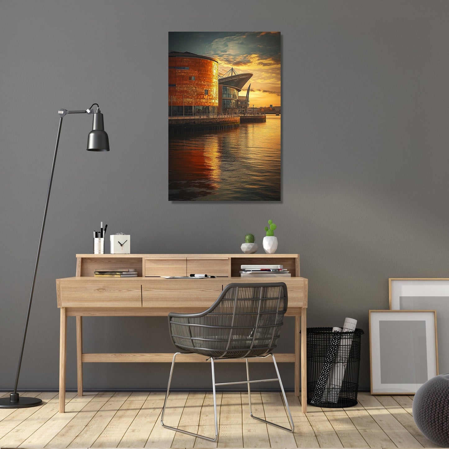 Cardiff Twilight Canvas