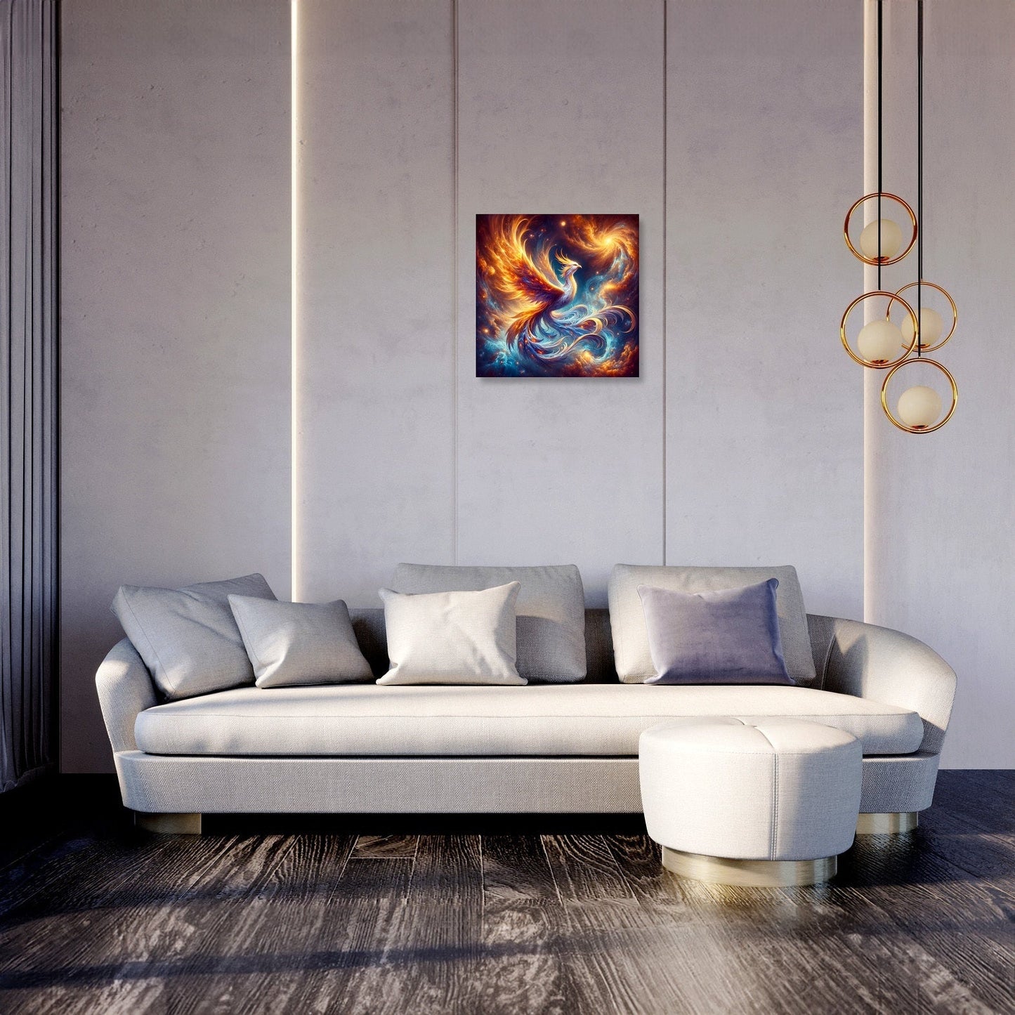 Cosmic Phoenix Canvas