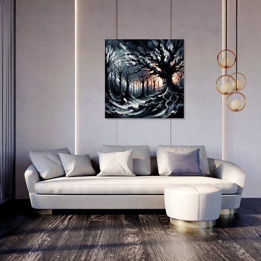 Gothic Twilight Forest Canvas