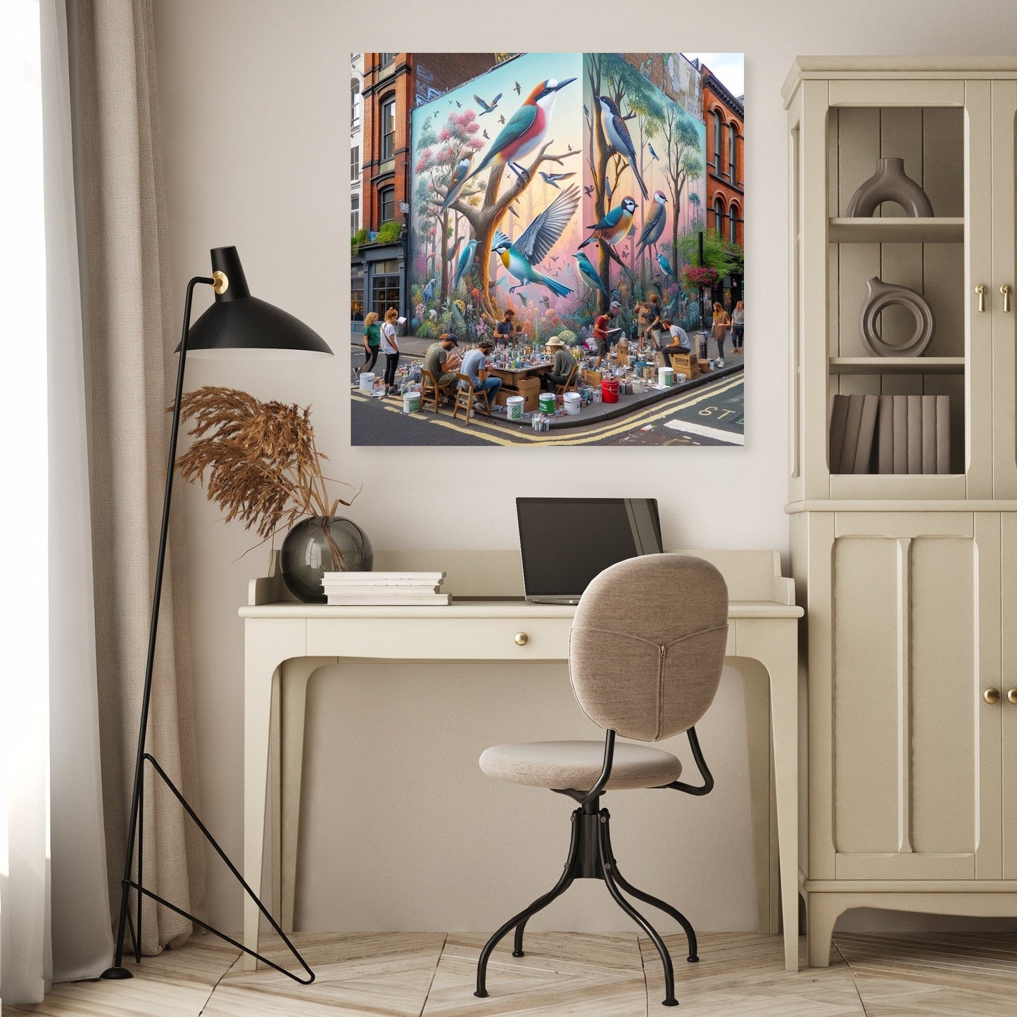 Urban Nature Mural Canvas