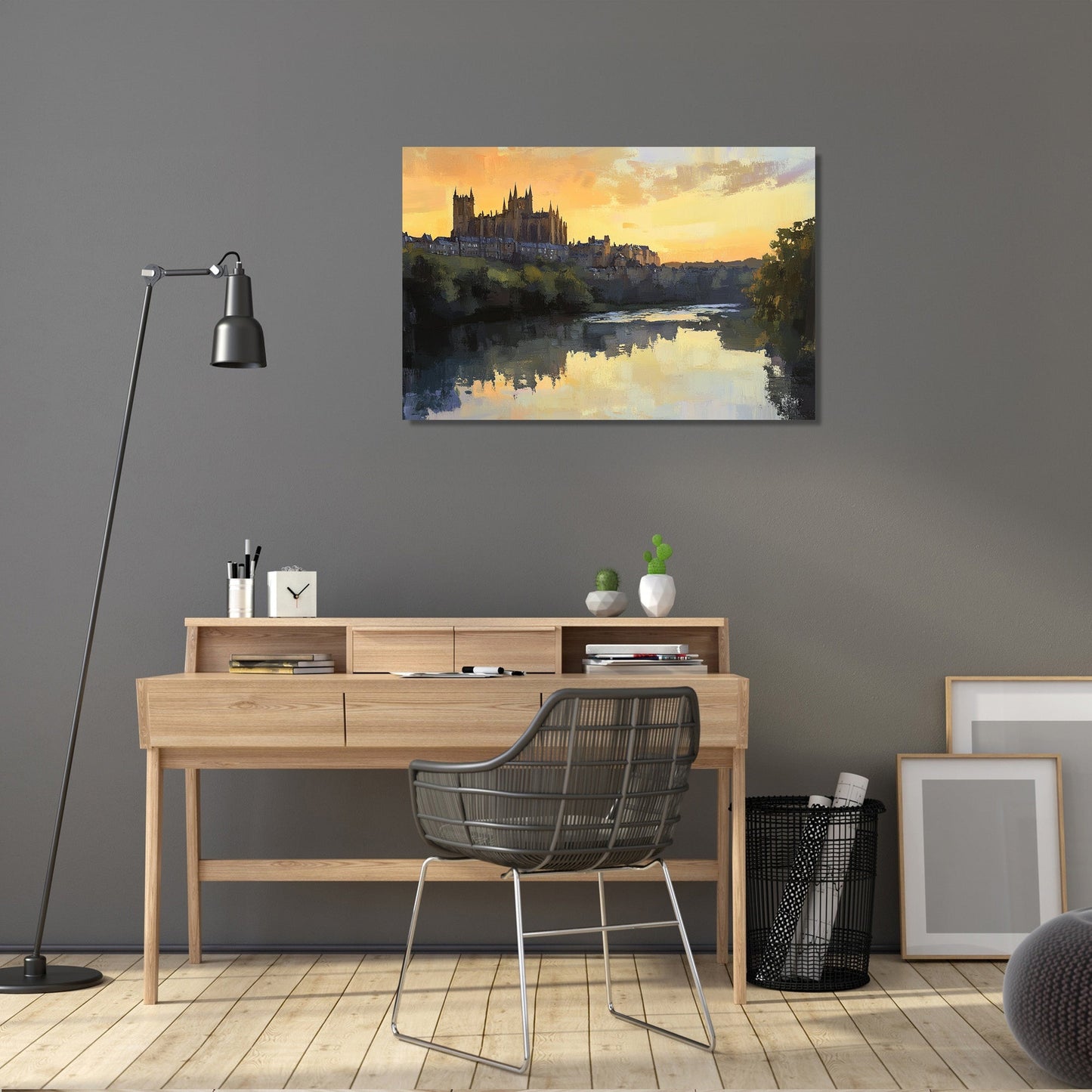Durham Dusk Reflections Canvas