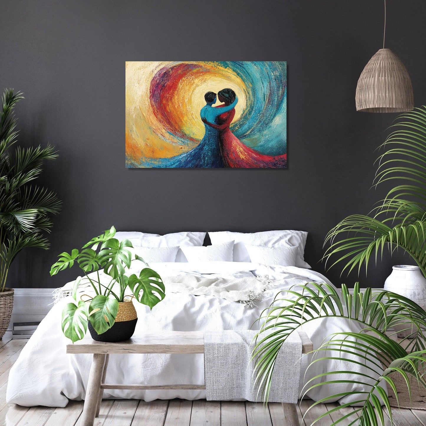 Love's Fluid Embrace Canvas