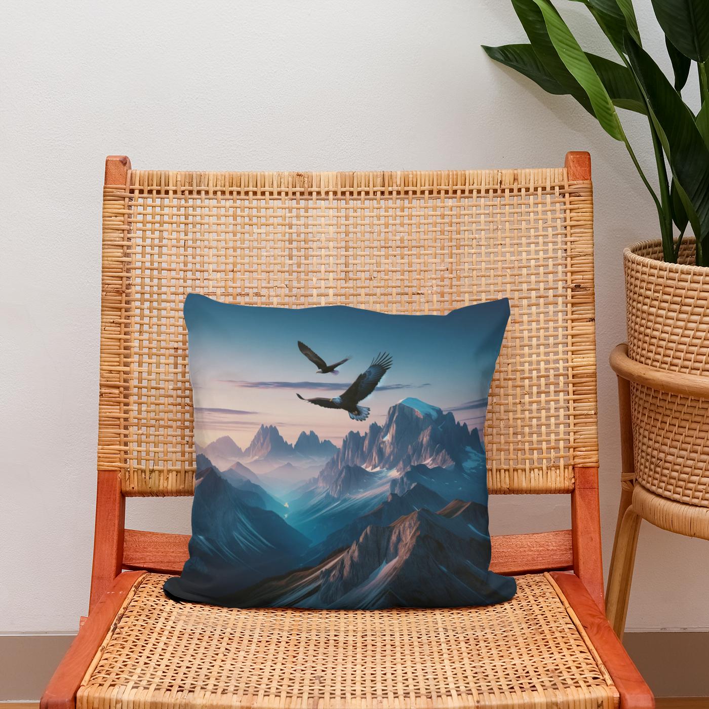 Twilight Summit Cotton Cushion