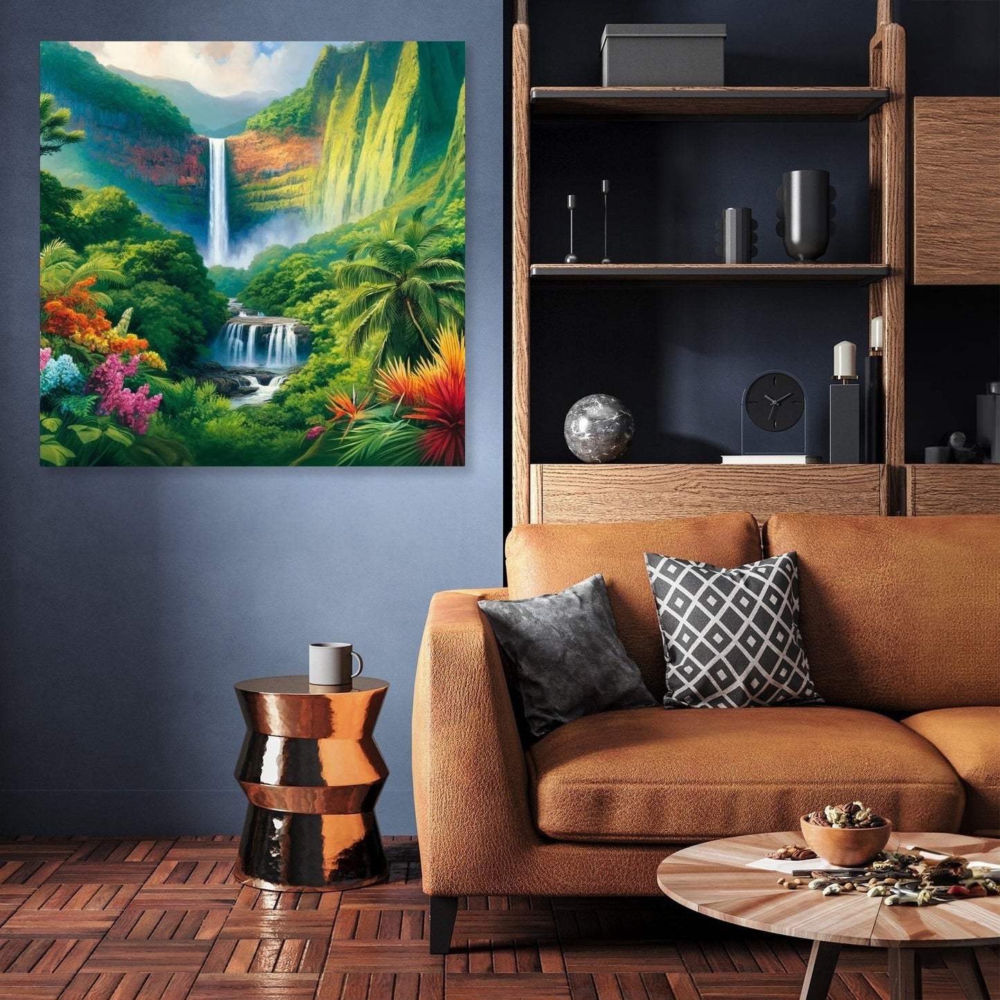 Tropical Waterfall Splendor Canvas