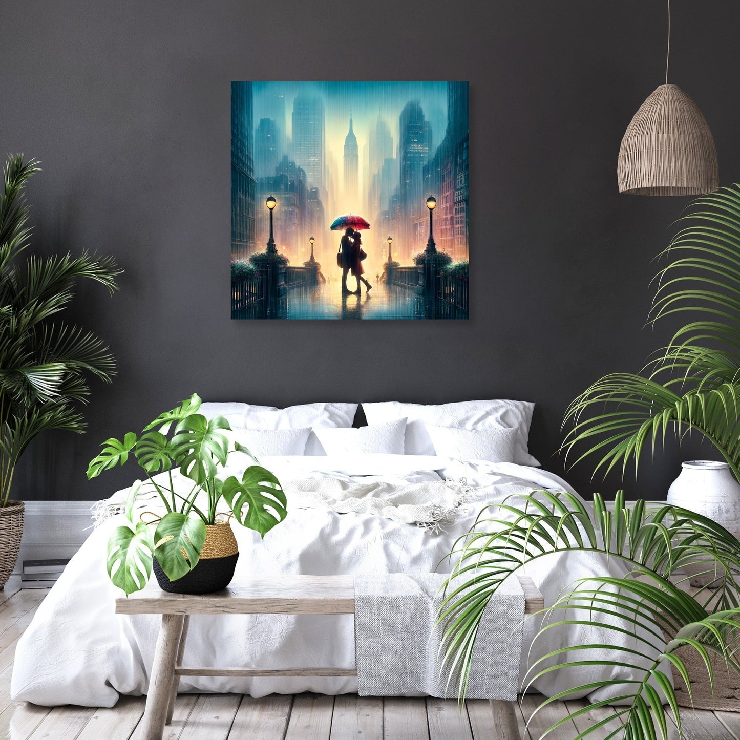 Spring Rain Romance Canvas
