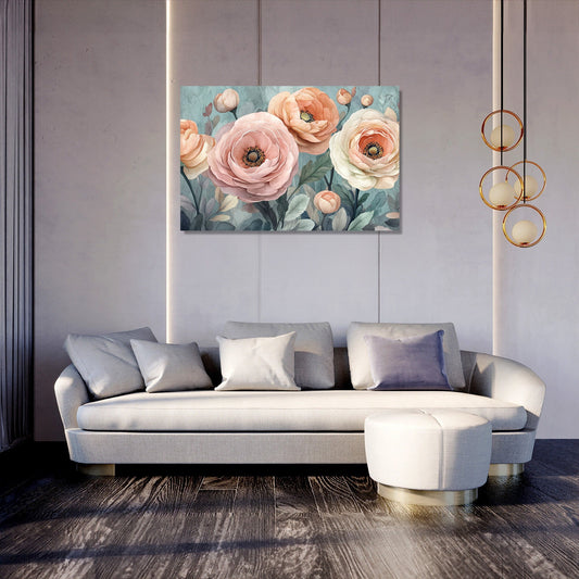 Ranunculus Bloom Canvas