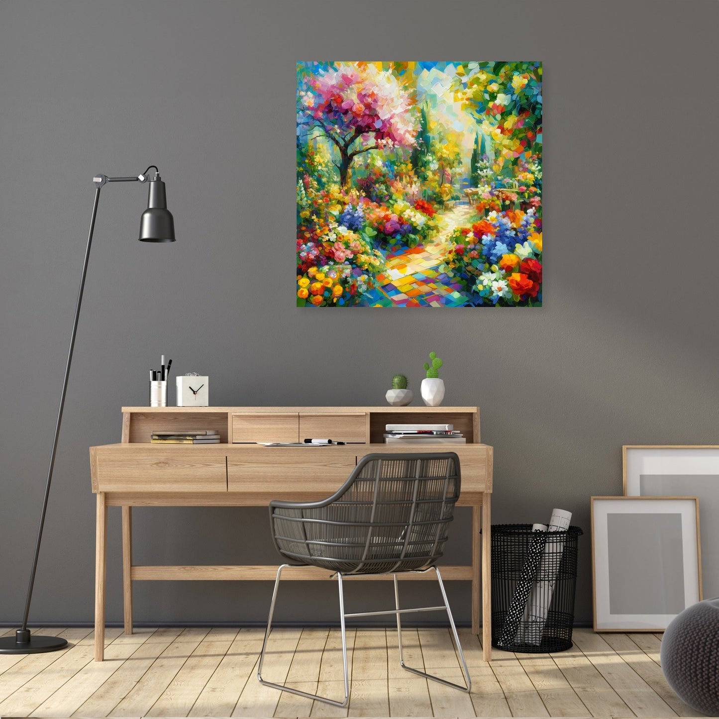 Cubist Spring Garden Canvas