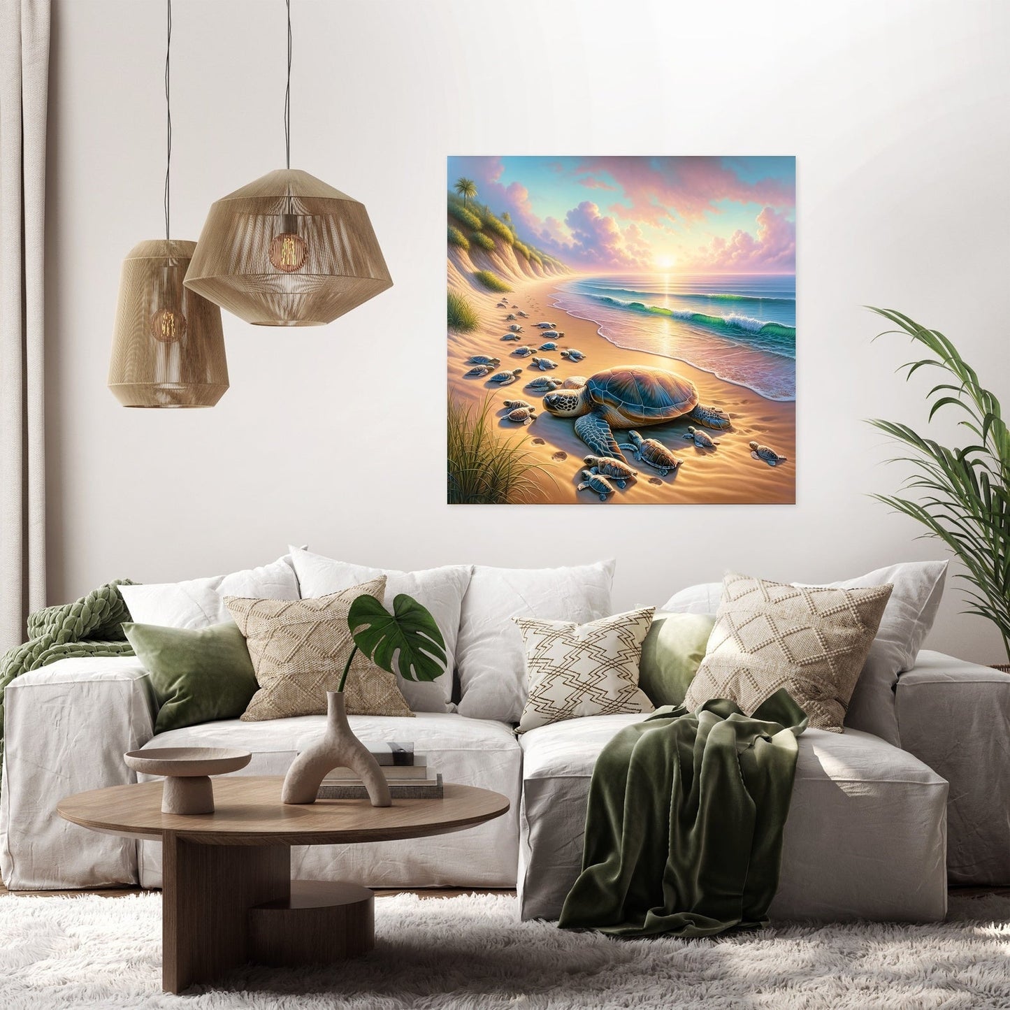 Turtle Haven Dawn Canvas