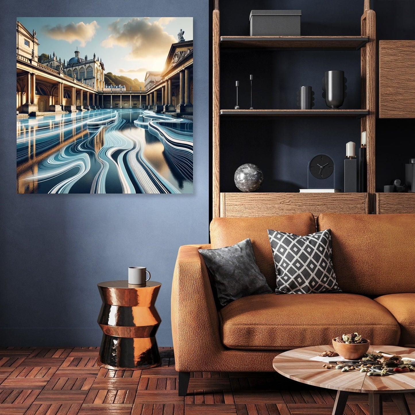 Futuristic Roman Baths Canvas