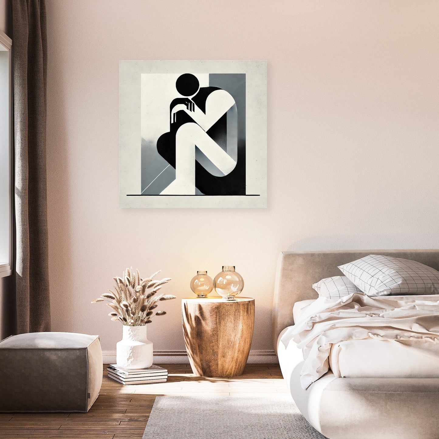Contemplative Silhouette Canvas