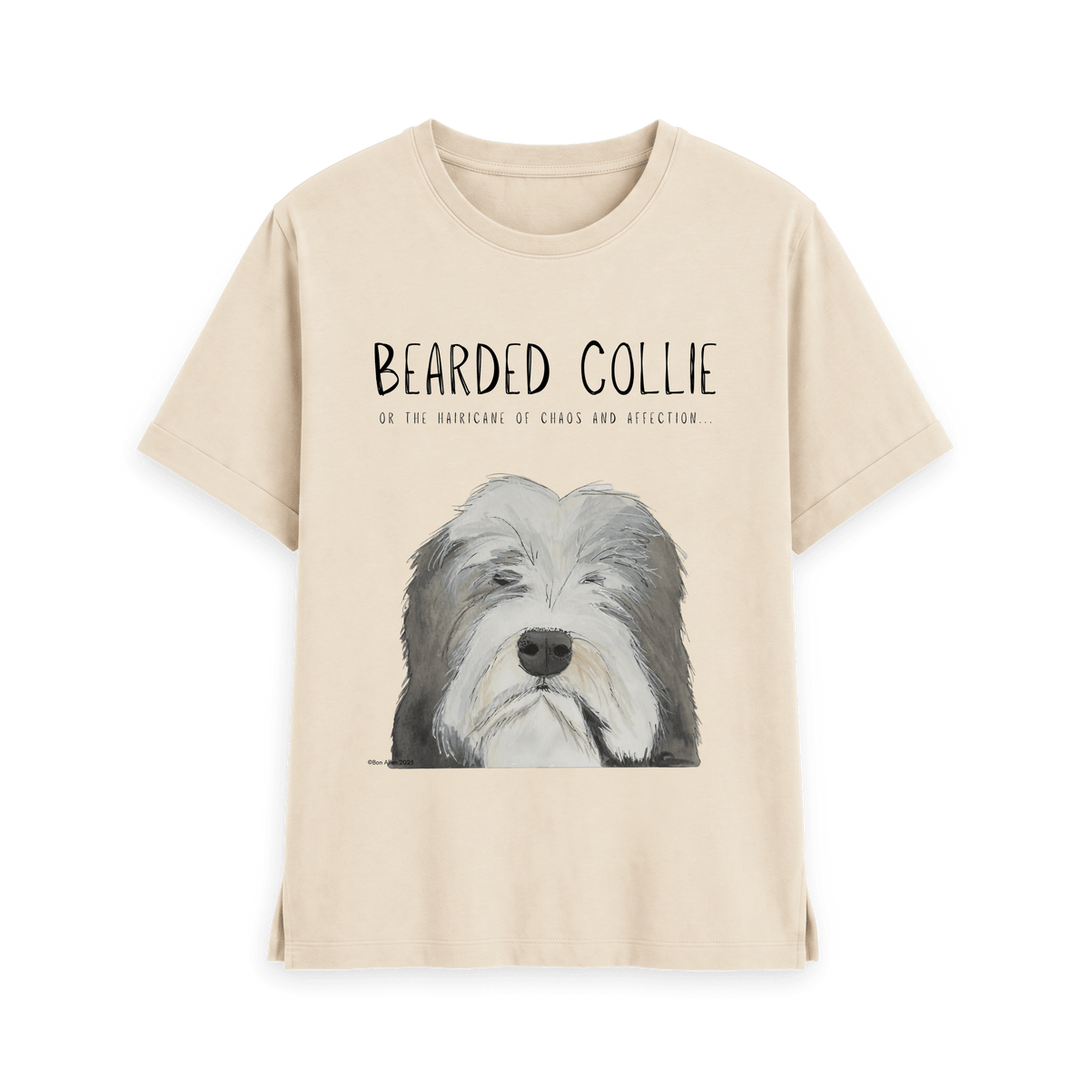 The Hairicane Vibes – Bearded Collie Relaxed Fit Tee