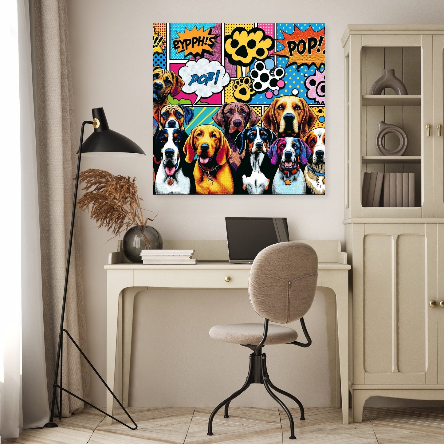 Pop Paws Parade Canvas