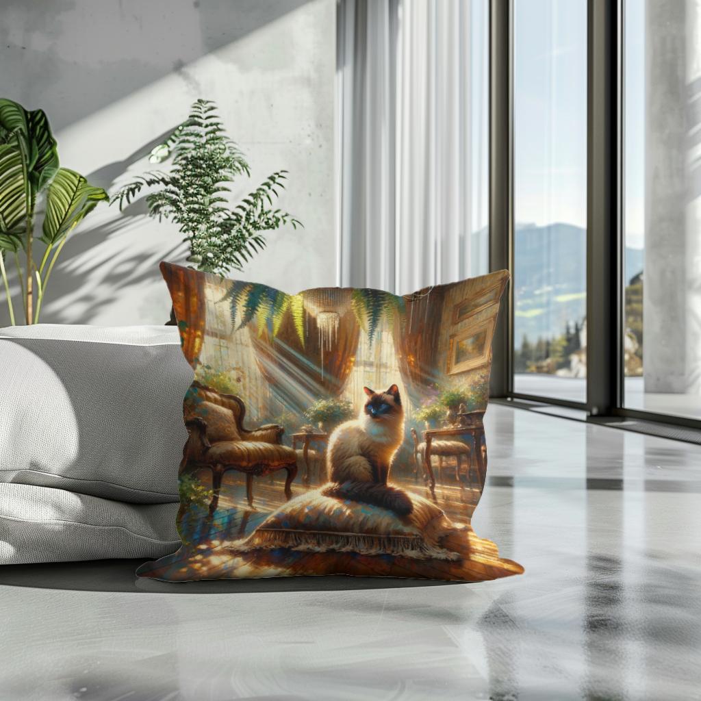 Siamese Solitude Cotton Cushion