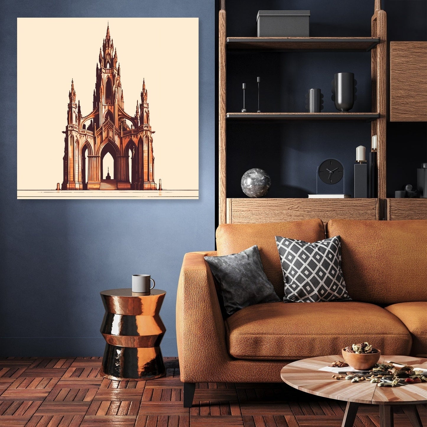 Edinburgh's Scott Monument Glow Canvas