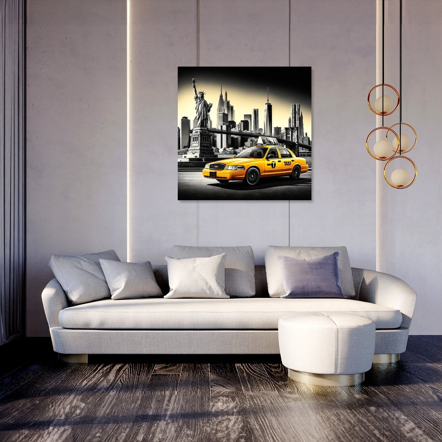 Yellow Cab in NYC Canvas