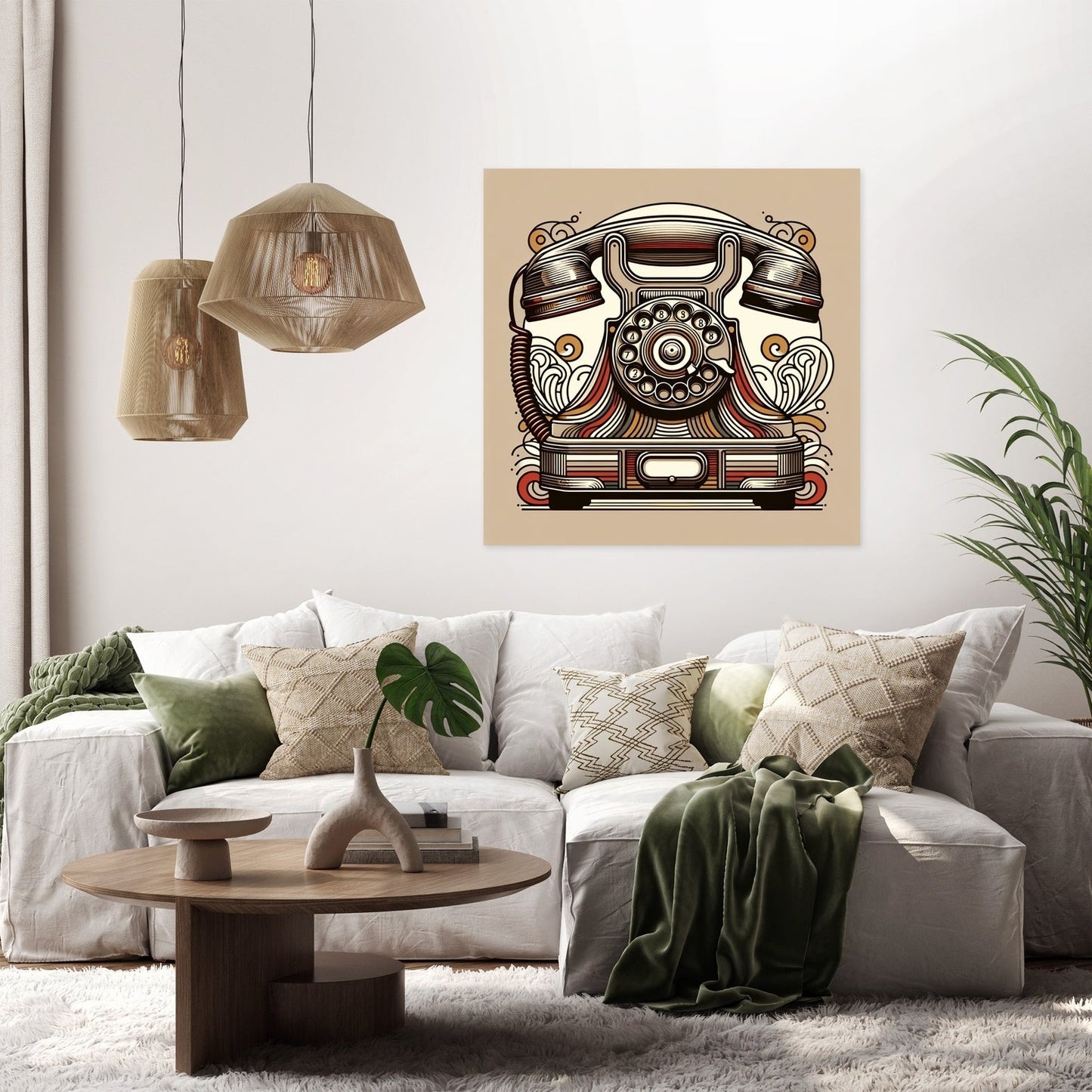 Nostalgic Phone Canvas