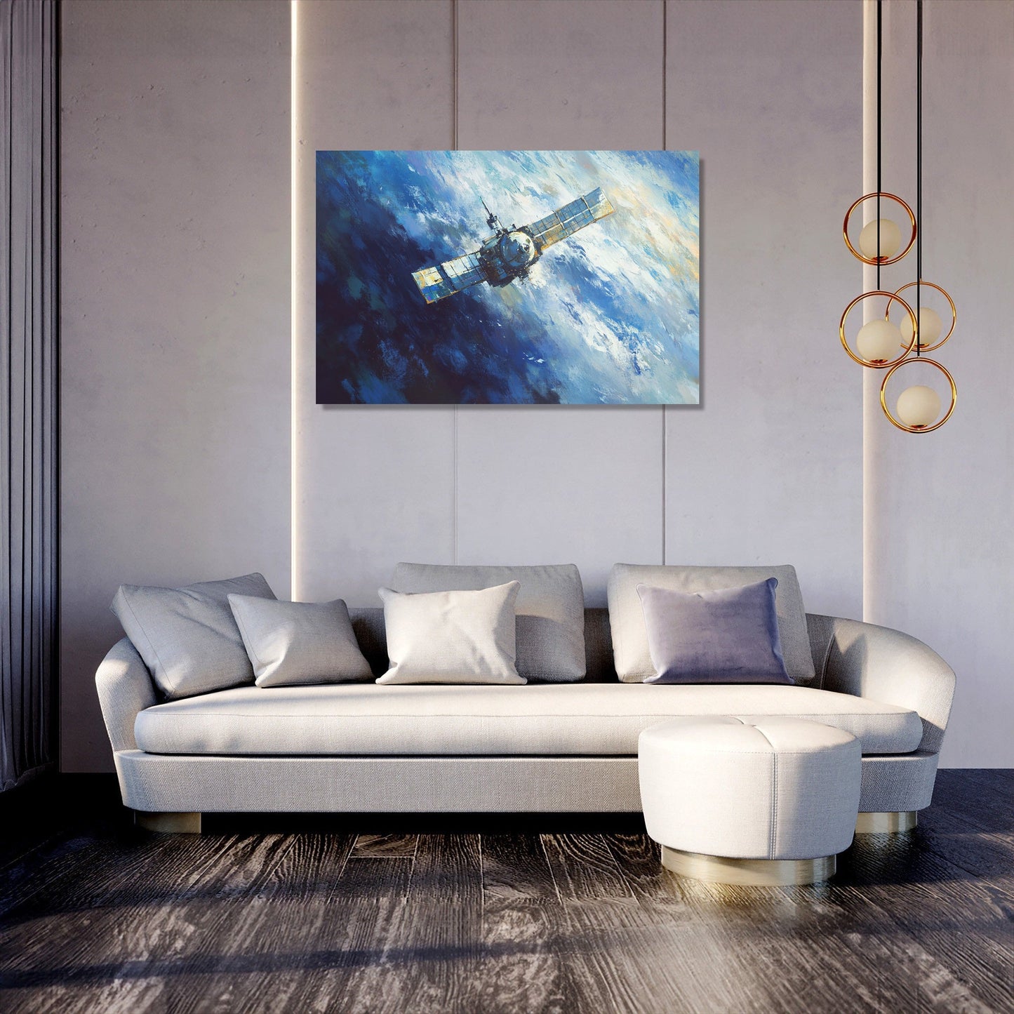 Satellite Starlight Canvas