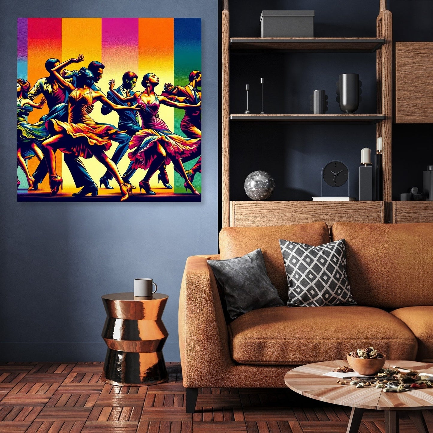 Vibrant Dance Spectrum Canvas