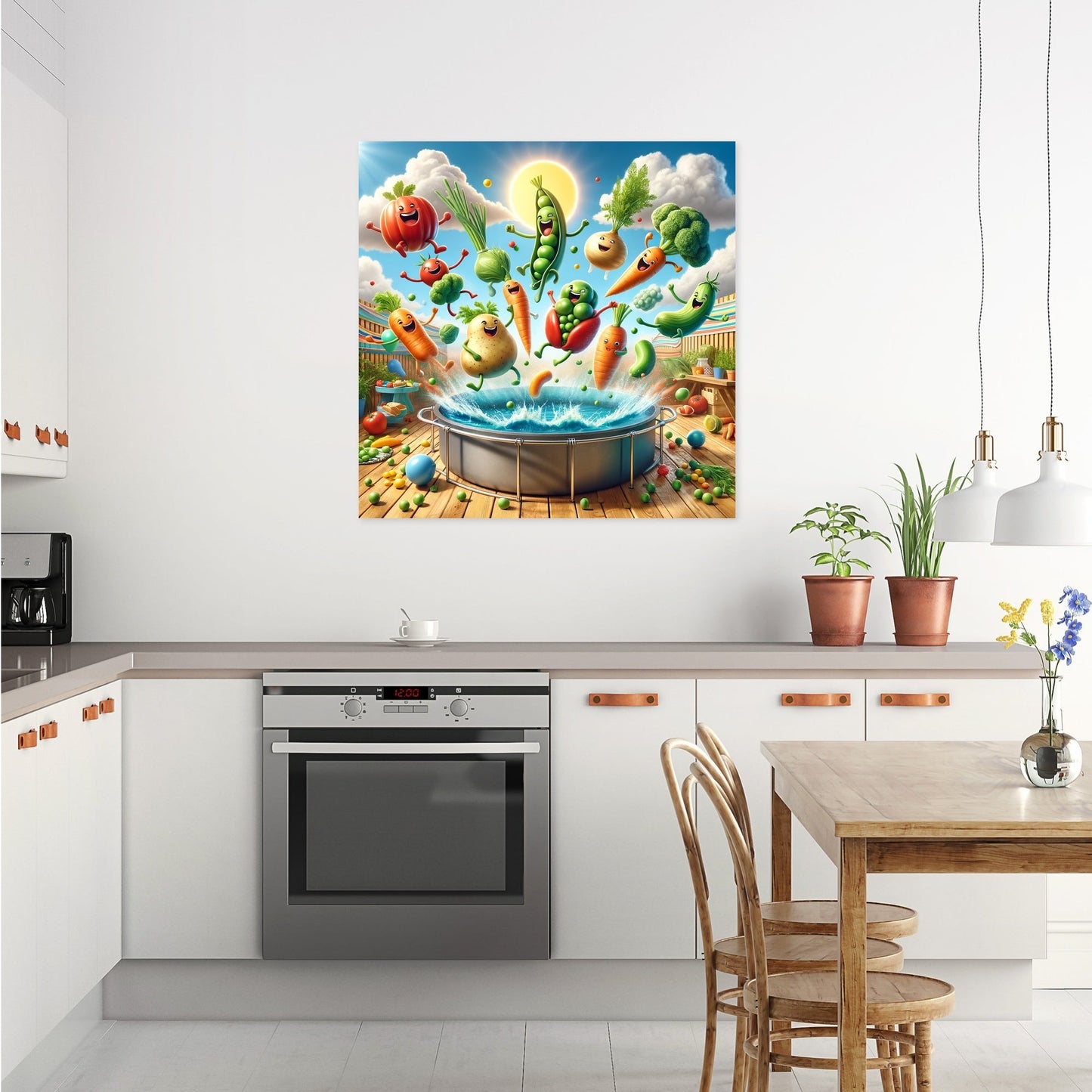 Vegetable Pool Party Canvas