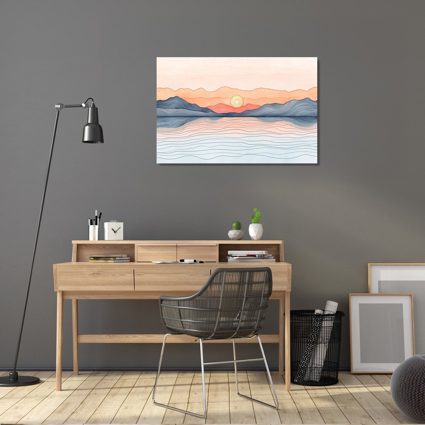 Dawn Reflection Lake Canvas