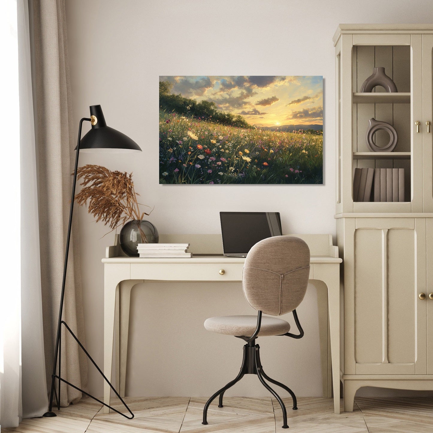 Sunset Meadow Mystique Canvas