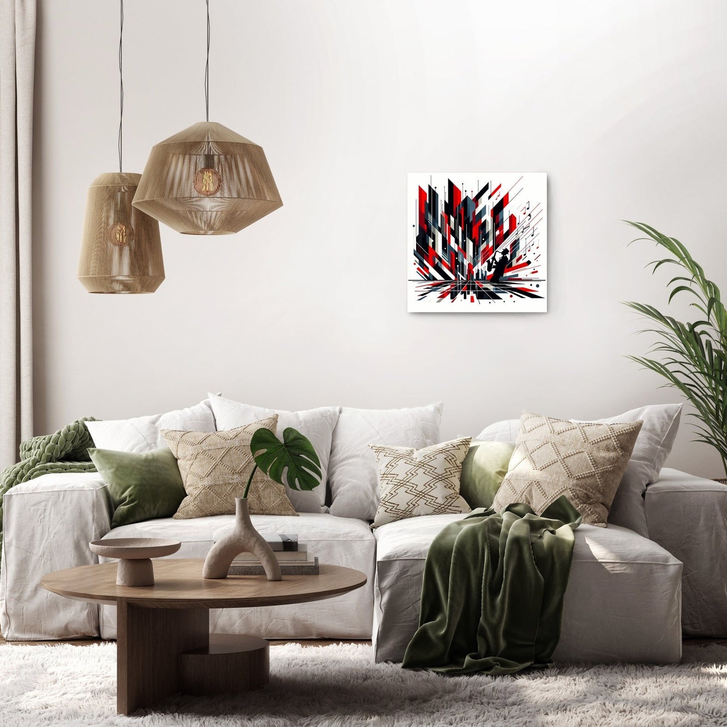 Rhythmic Jazz Geometry Canvas