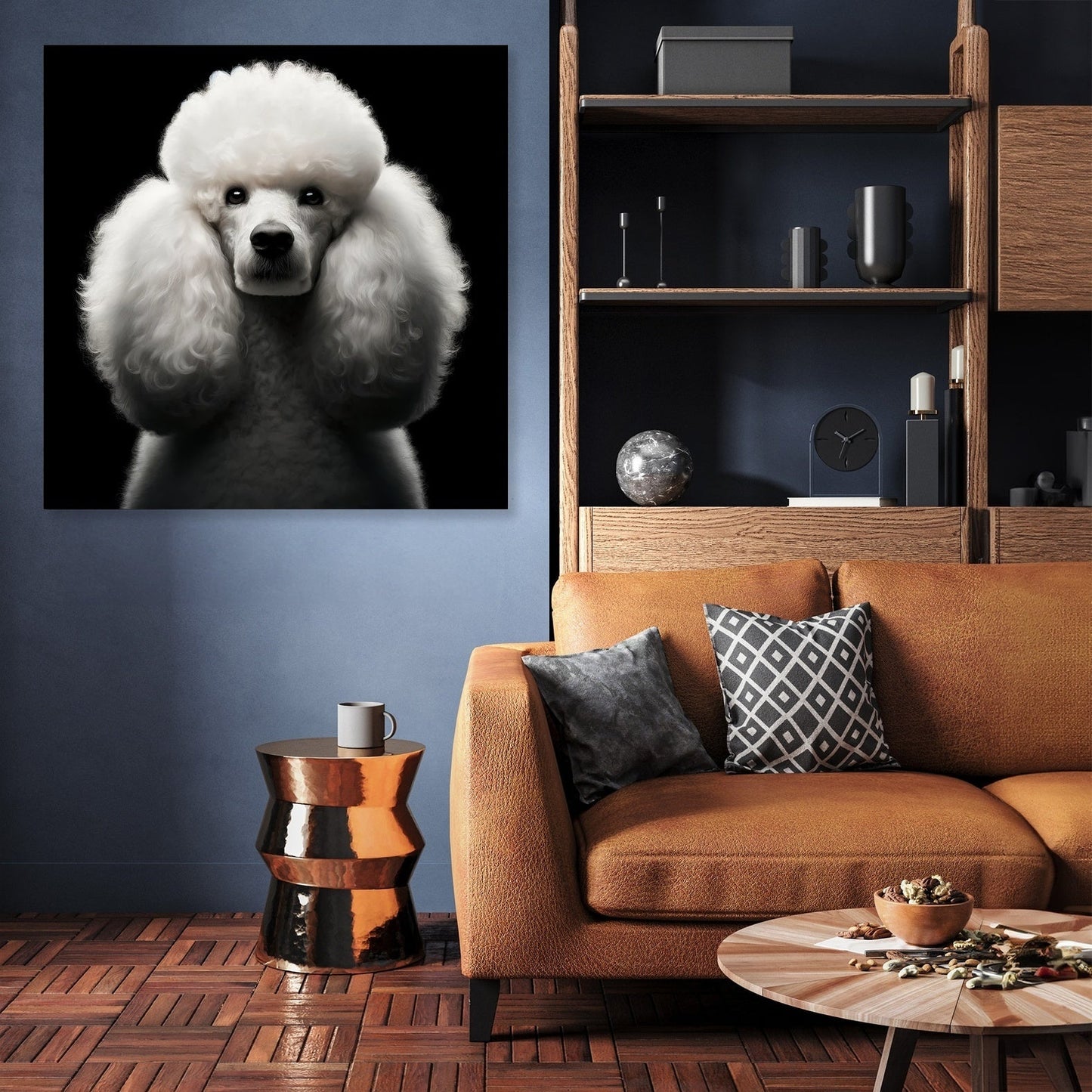 Regal Poodle Canvas