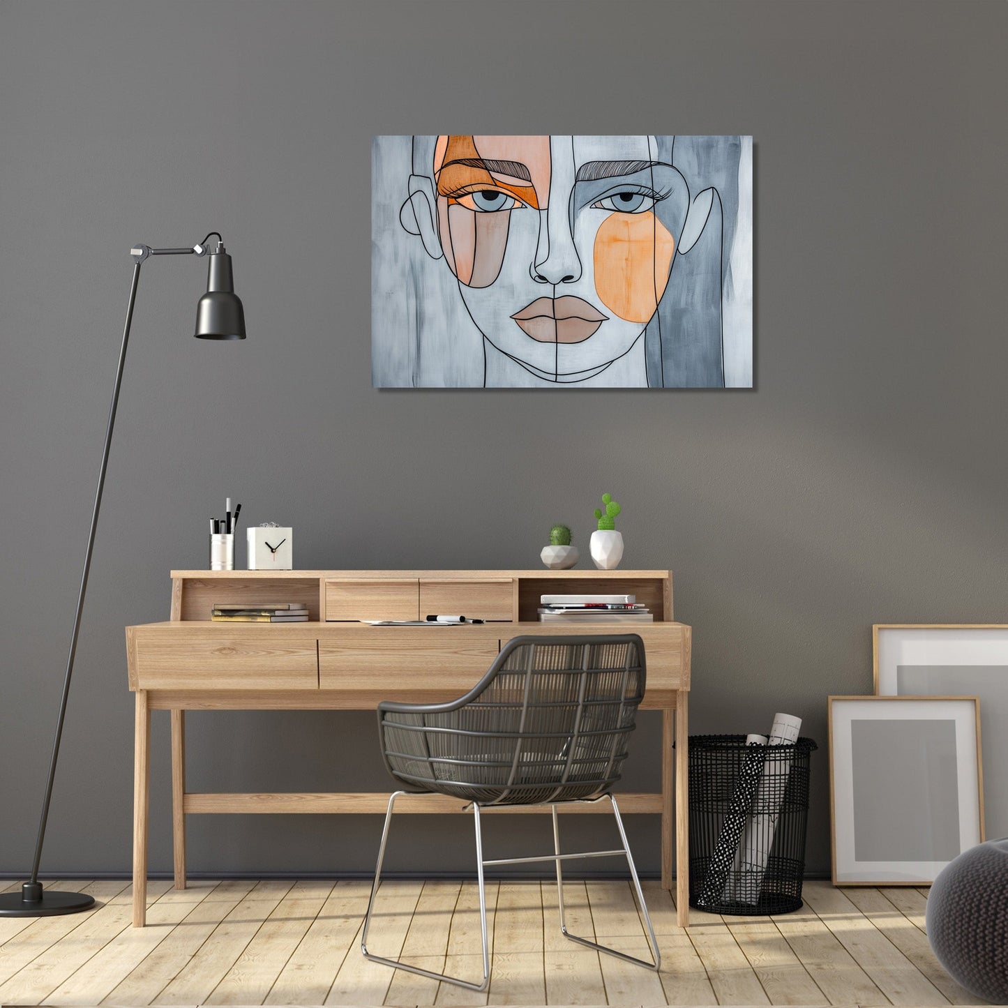 Abstract Face Harmony Canvas
