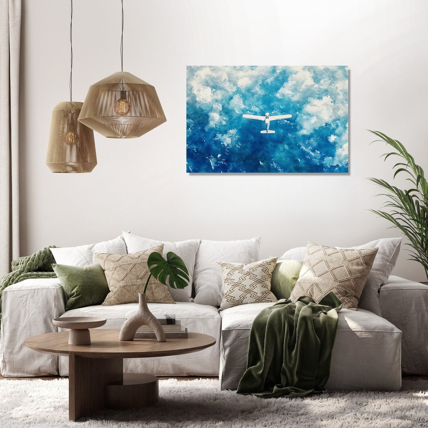 Aerial Sea Journey Canvas