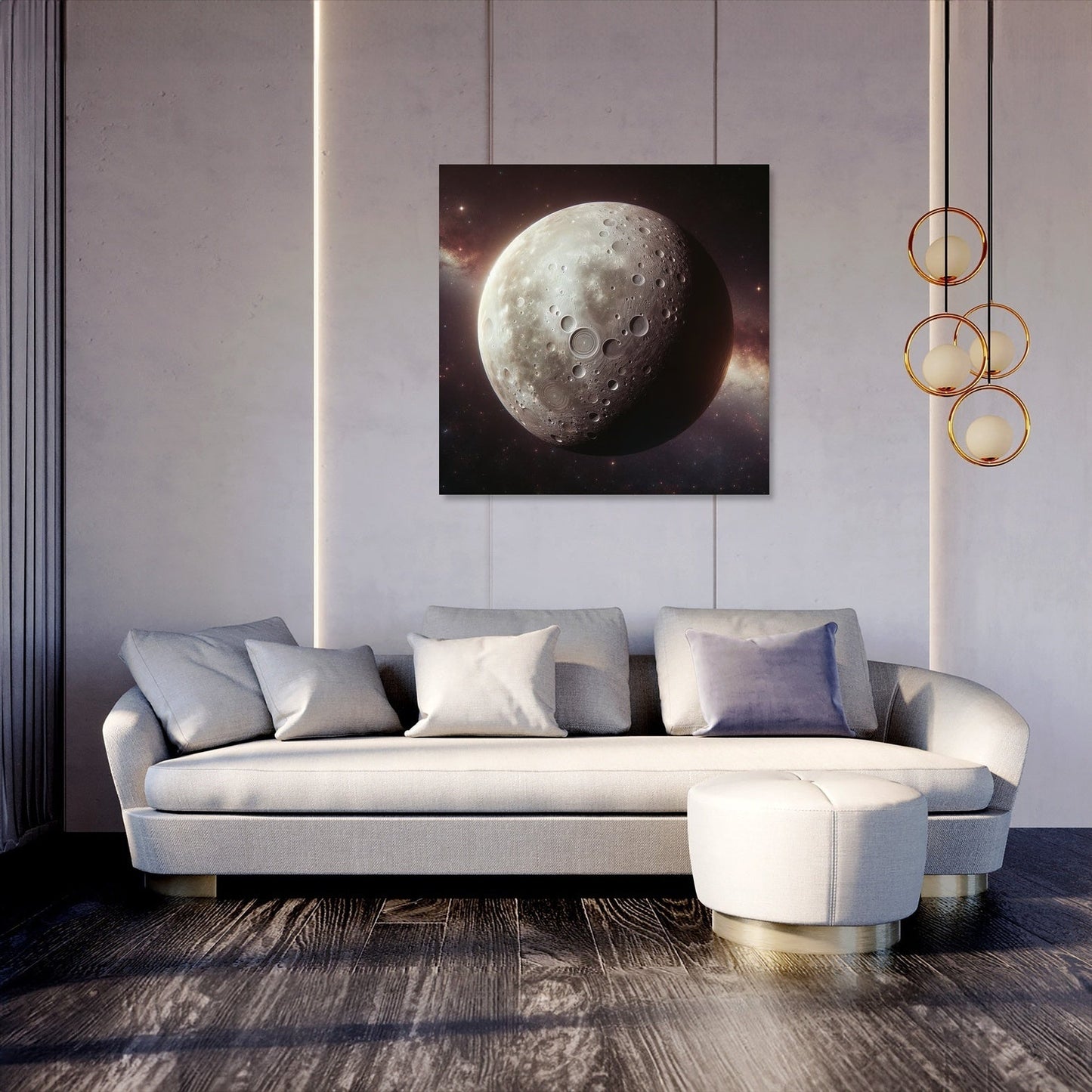 Ganymede's Magnetic Mystery Canvas