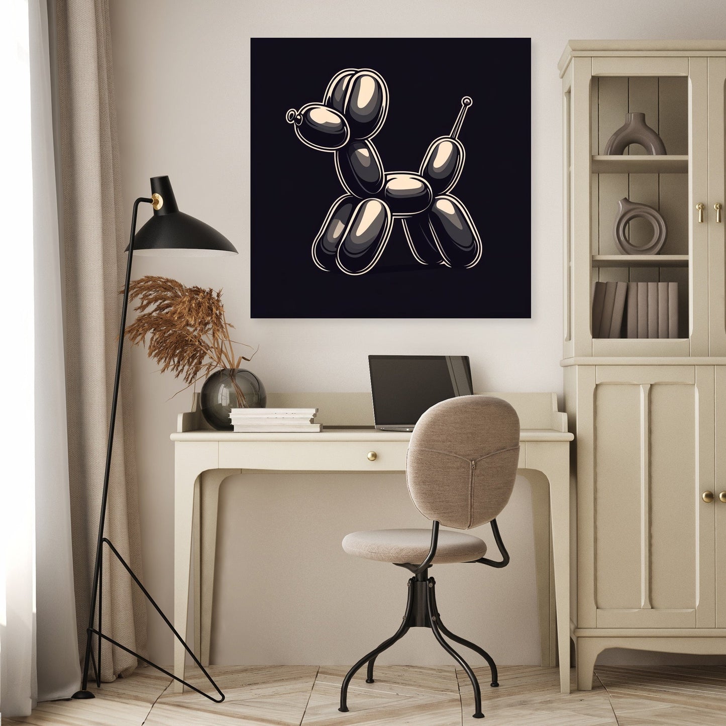 Whimsical Balloon Dog Canvas