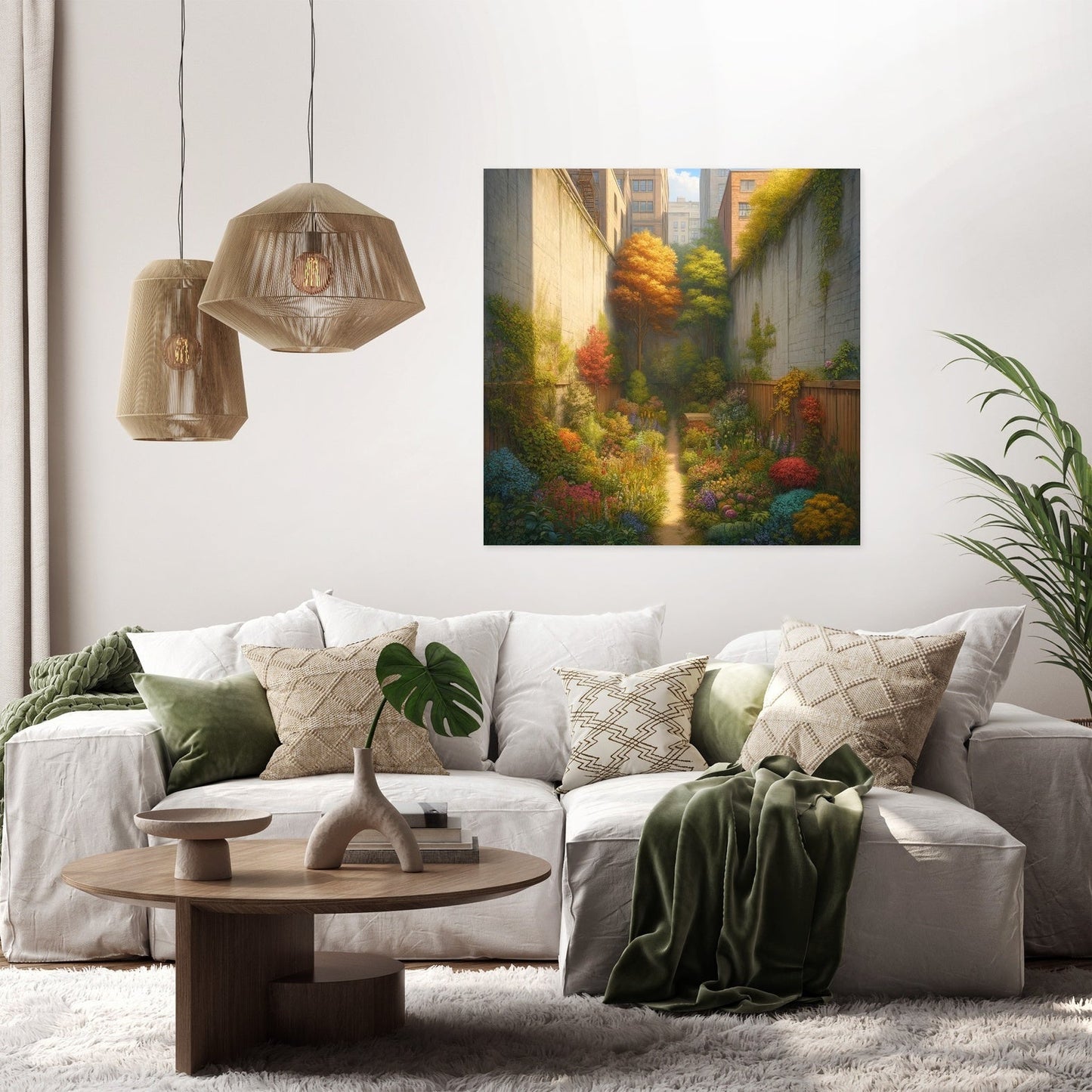 Hidden Autumn Garden Canvas