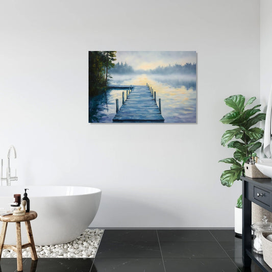 Misty Morning Reflections Canvas