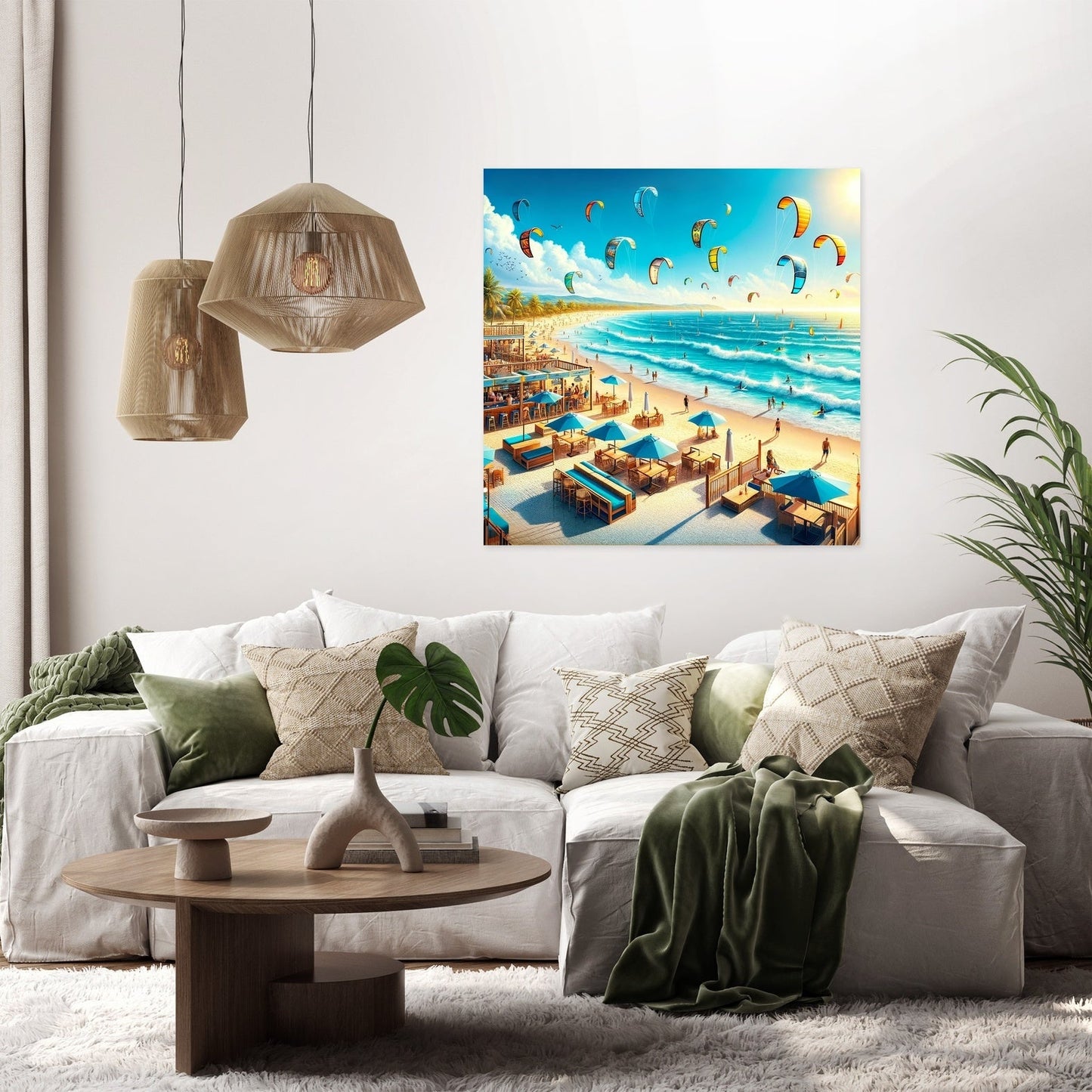 Azure Summer Harmony Canvas