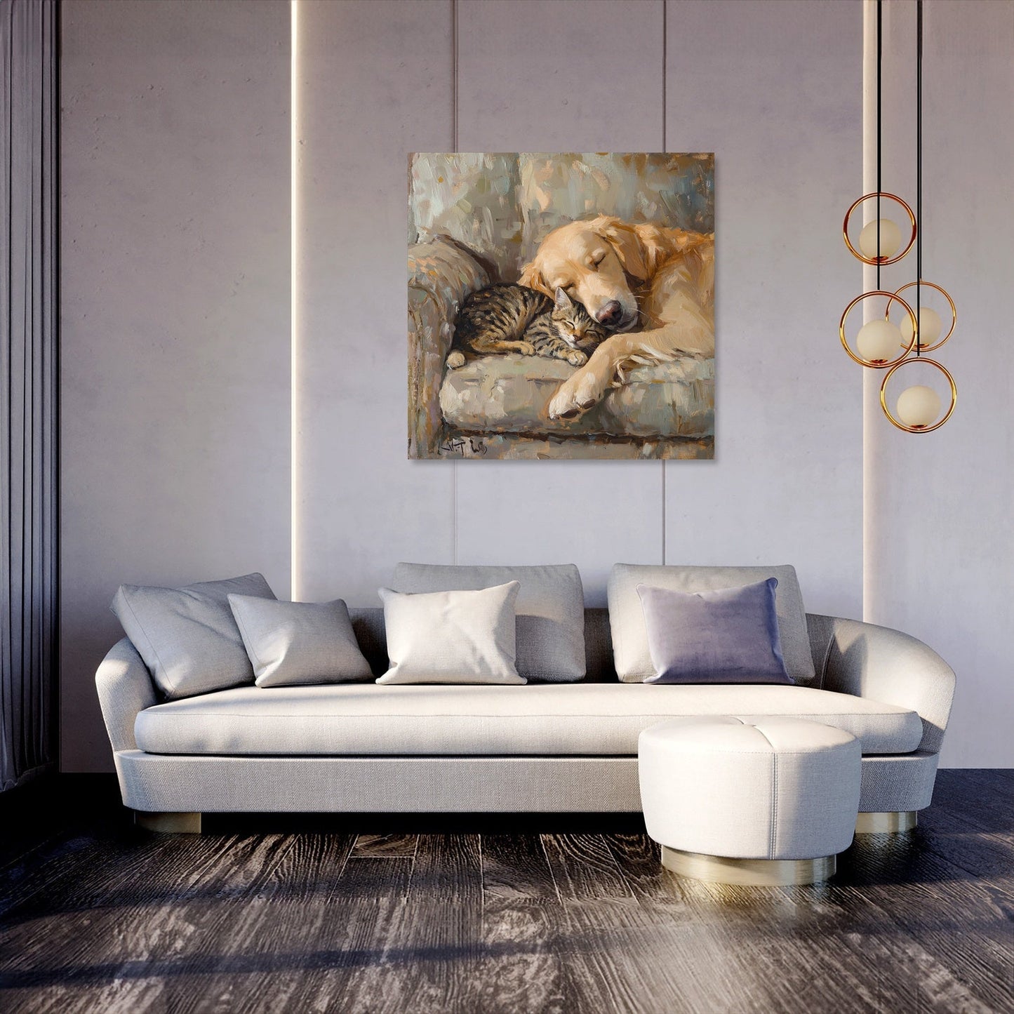 Furry Friends on Canvas