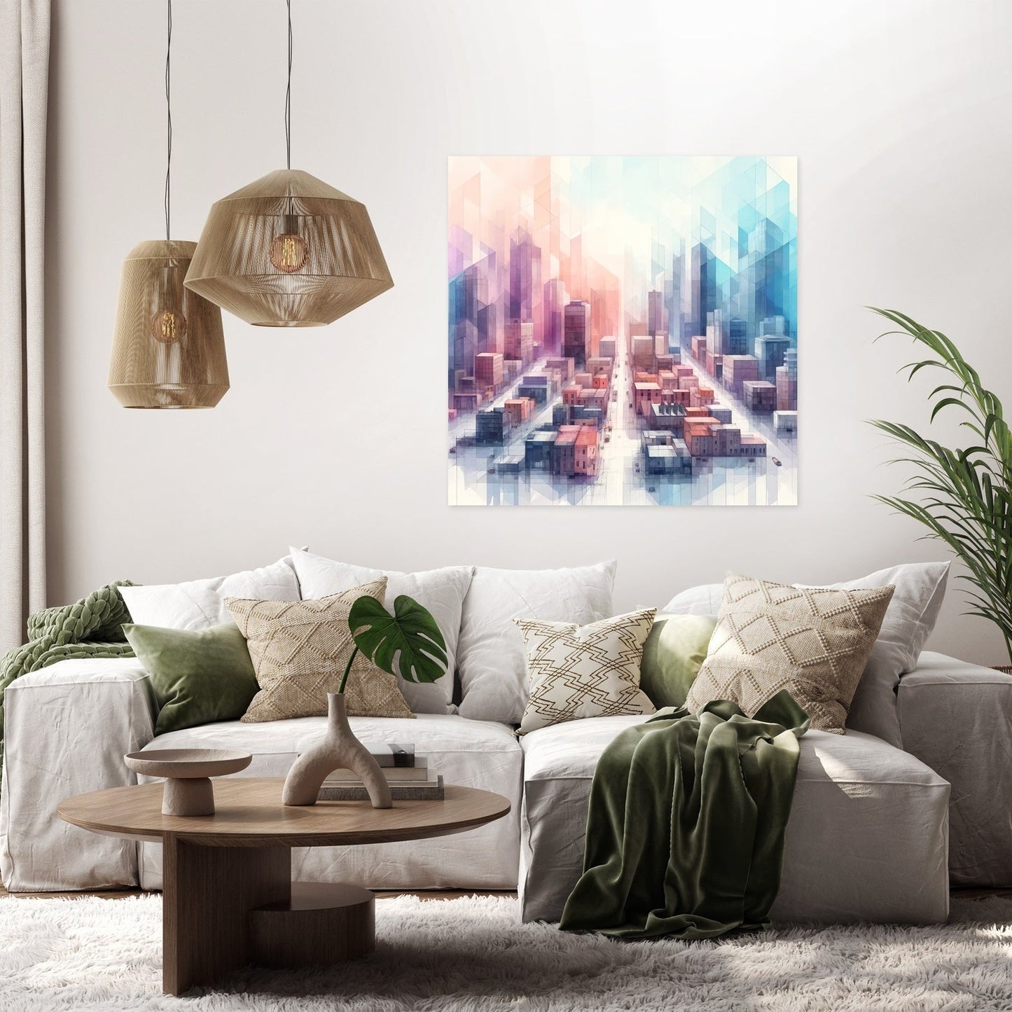 Dreamy Cityscape Canvas