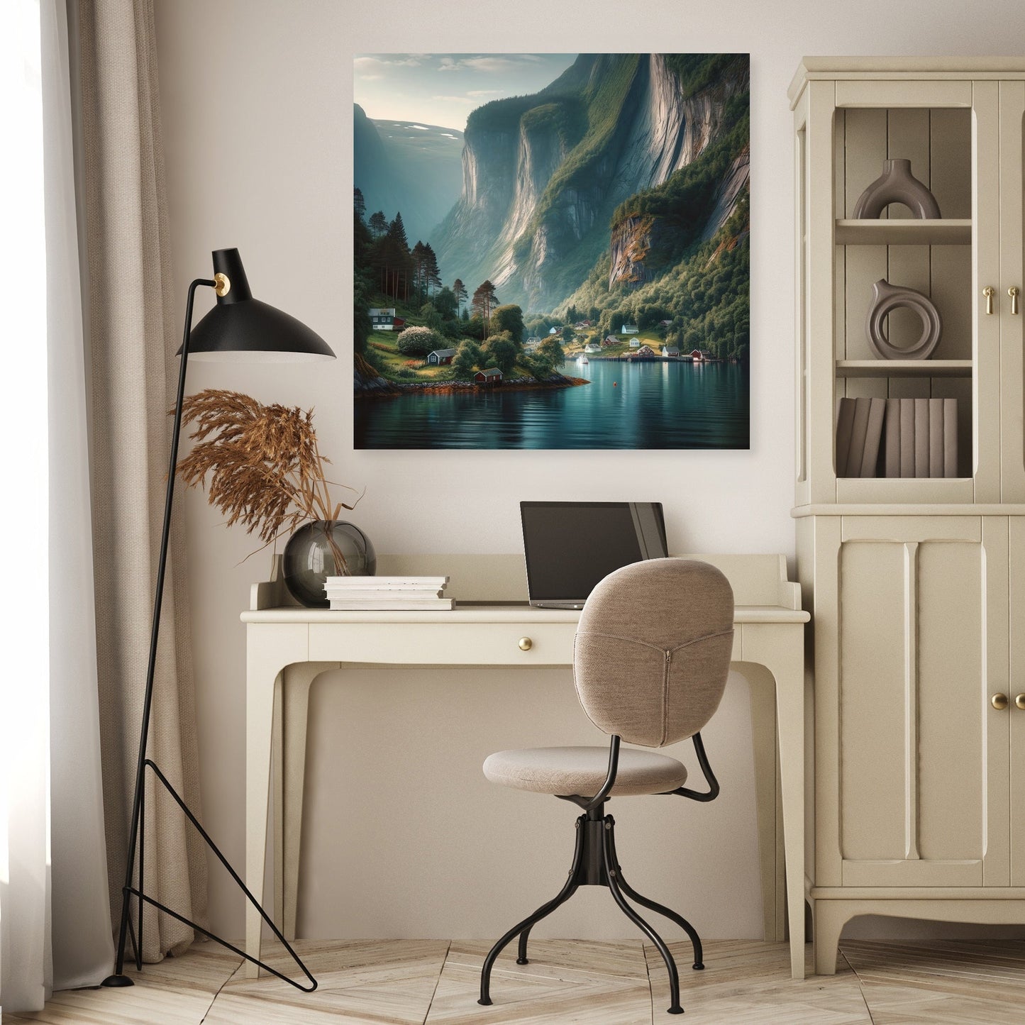 Tranquil Fjord Canvas