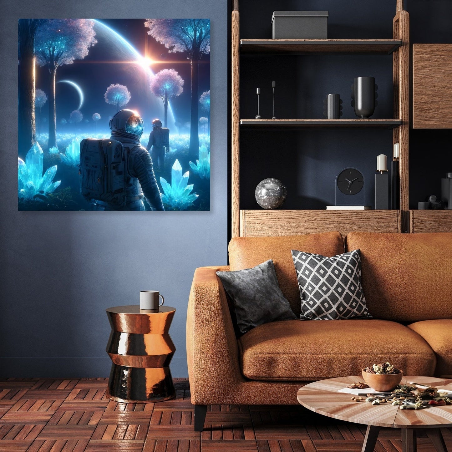 Crystal Forest Exploration Canvas
