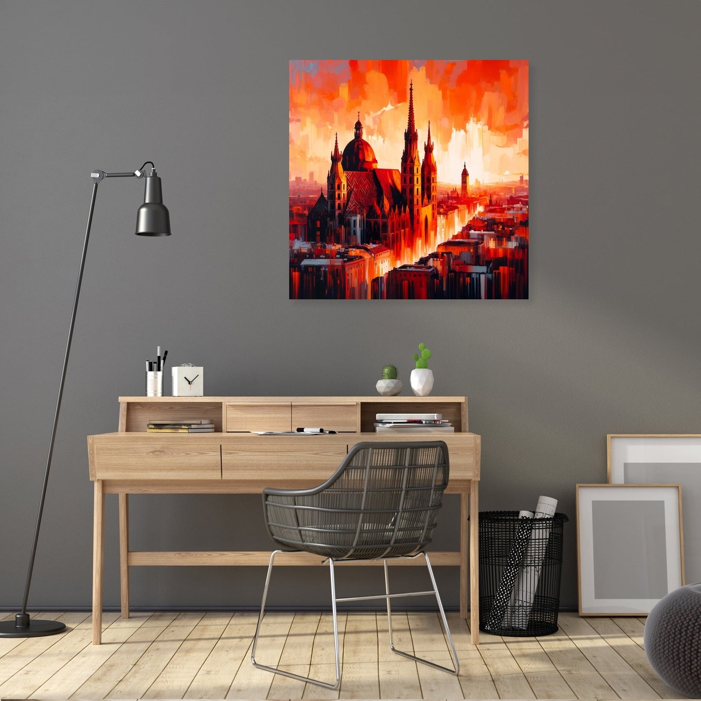 Vienna Cathedral Flame Canvas