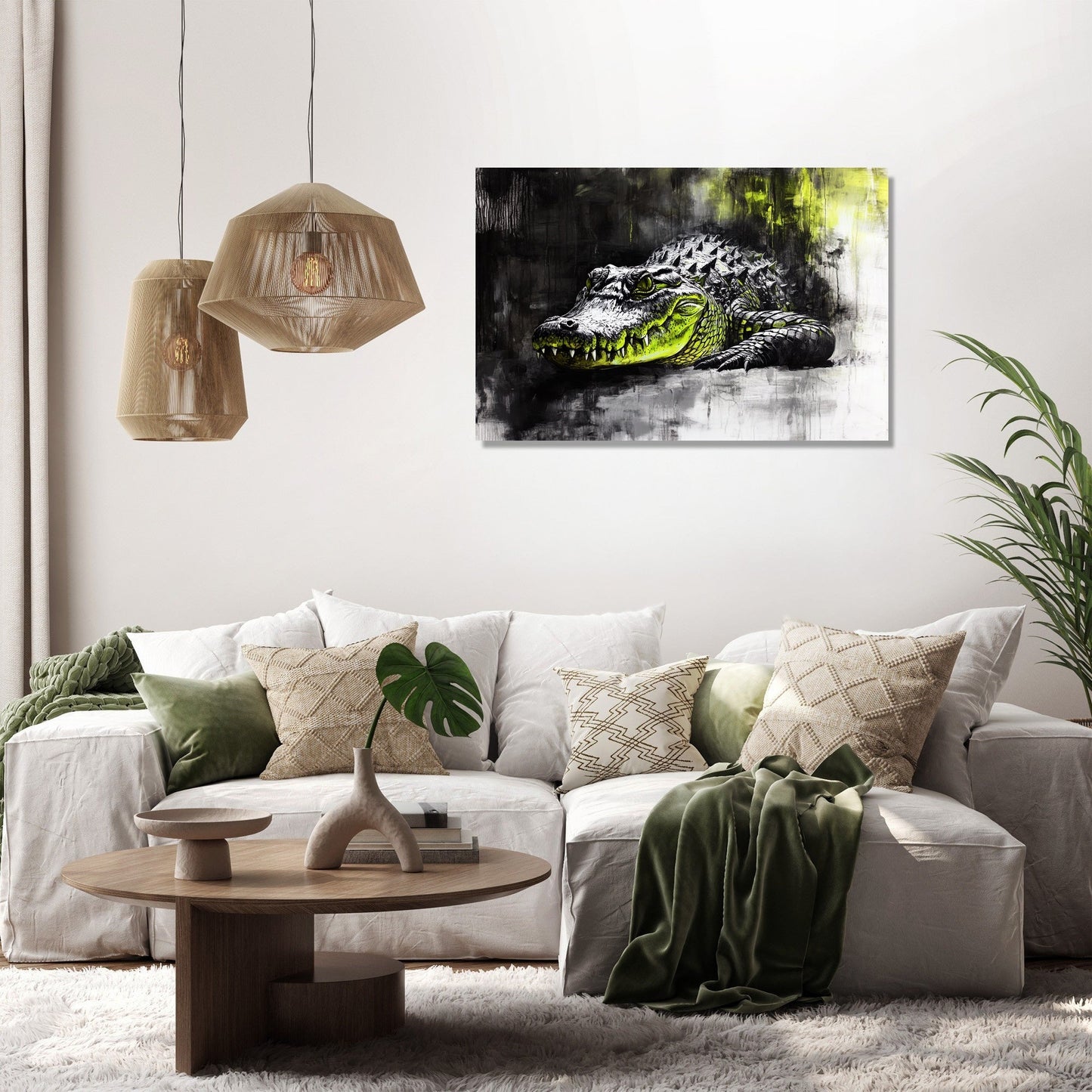 Crocodile's Solitude Canvas