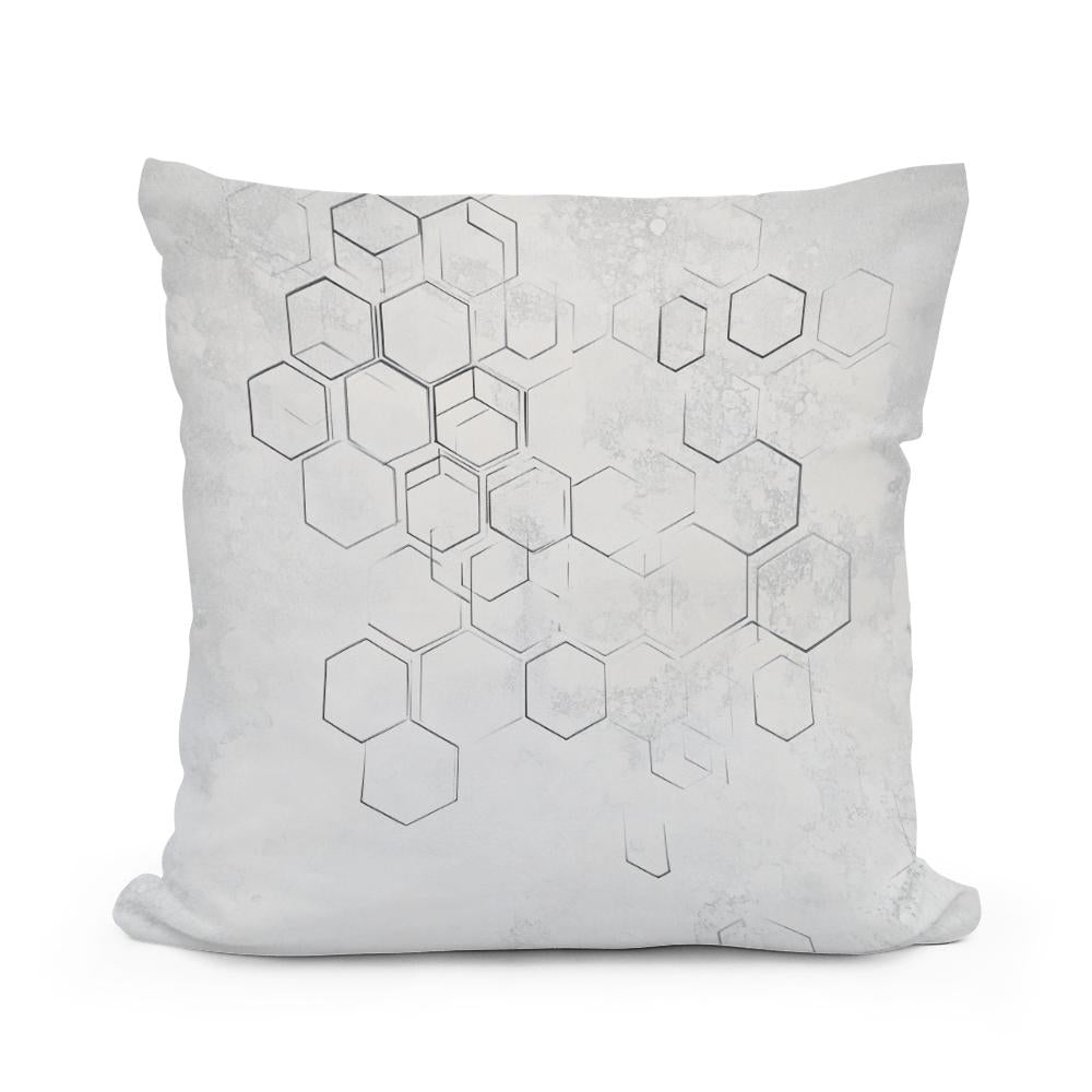 Hexagon Geometry Cotton Cushion