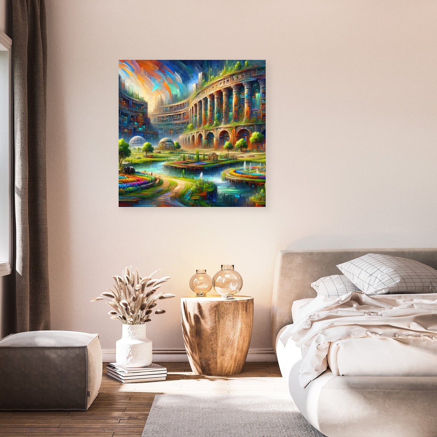 Future Echoes Amidst Ruins Canvas