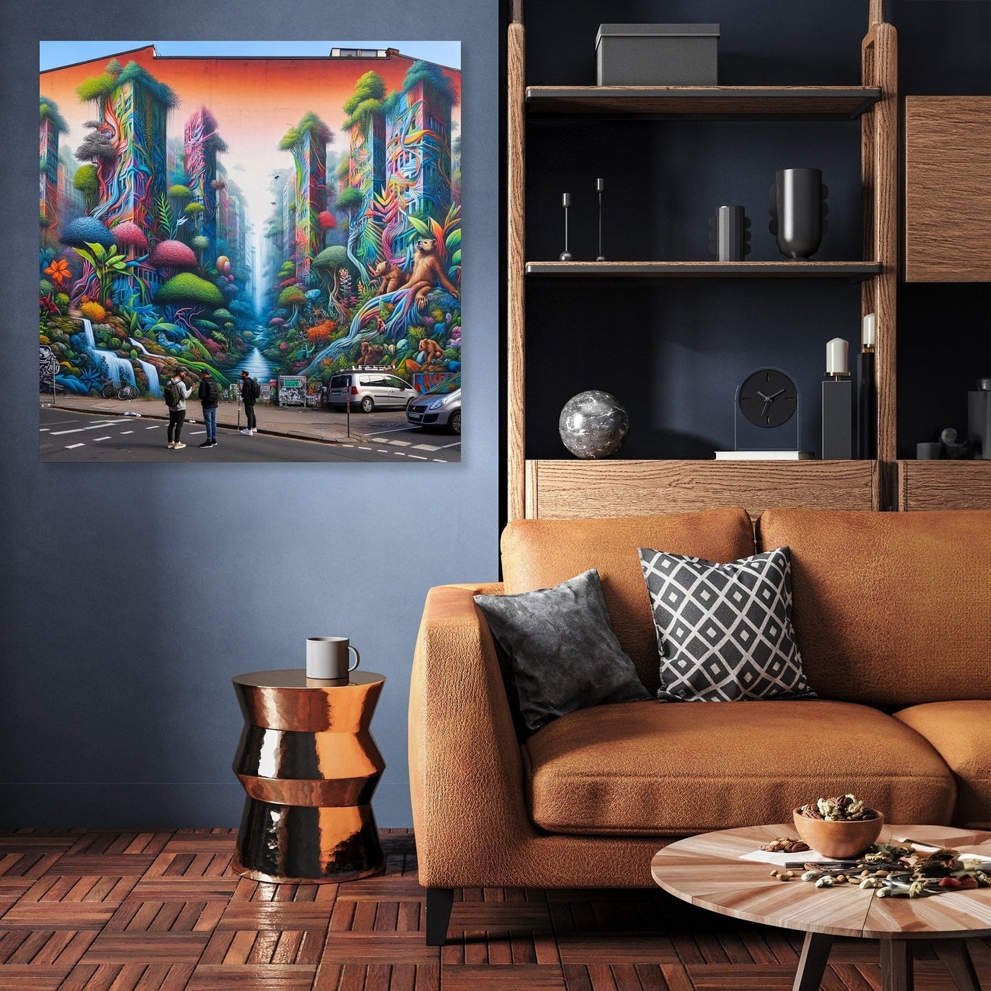 Jungle Mural Dialogue Canvas