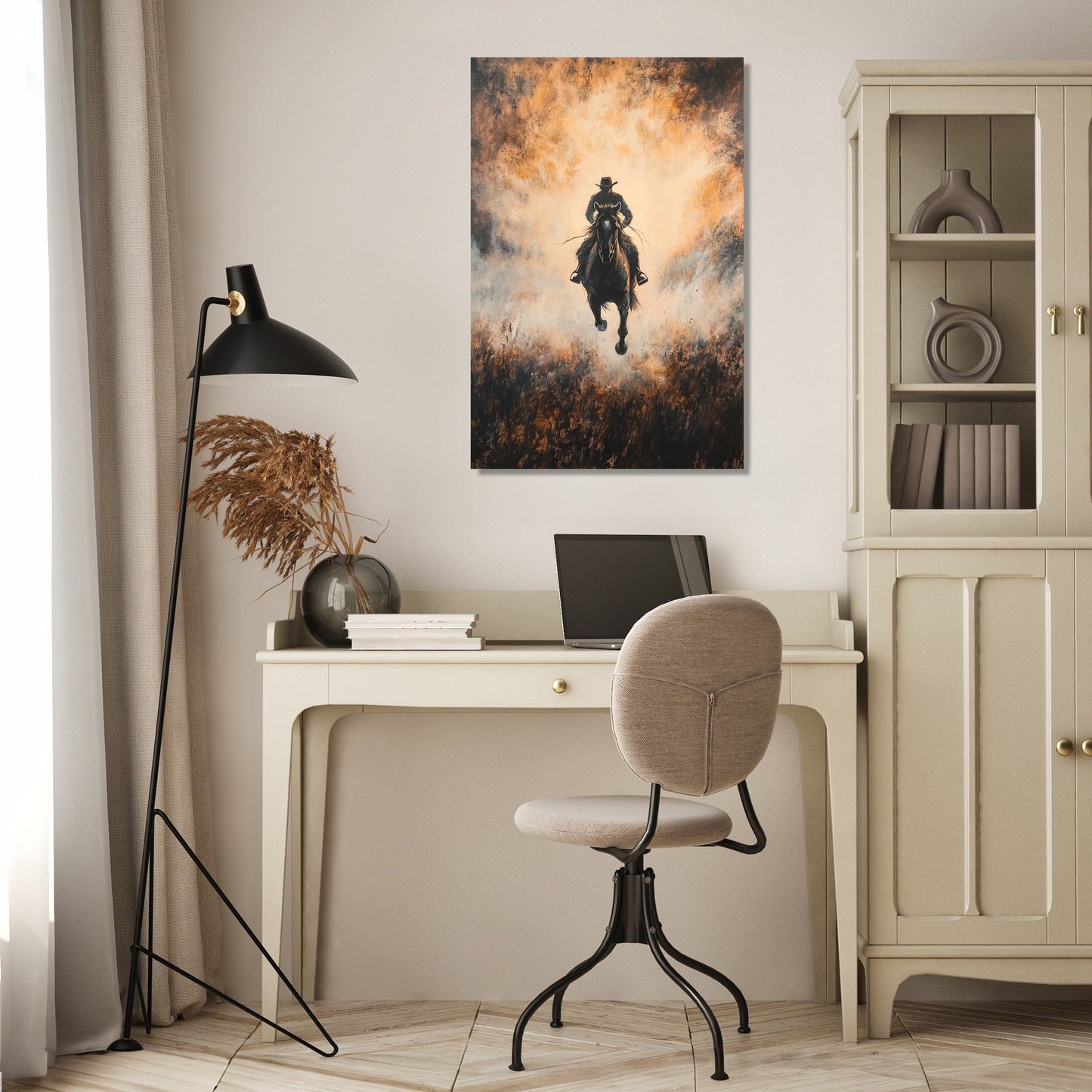 Galloping Horse Dawn Canvas