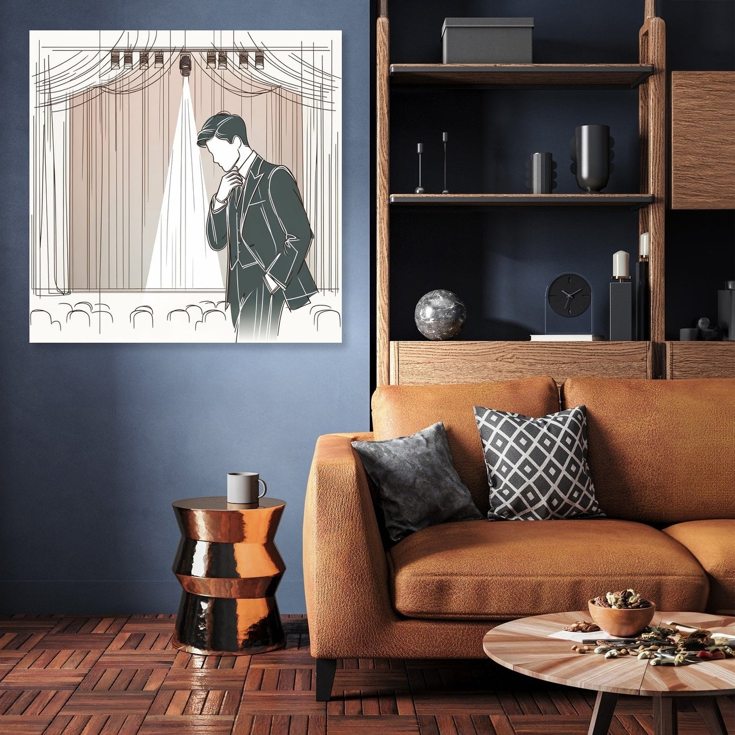 Dramatic Stage Performance Canvas